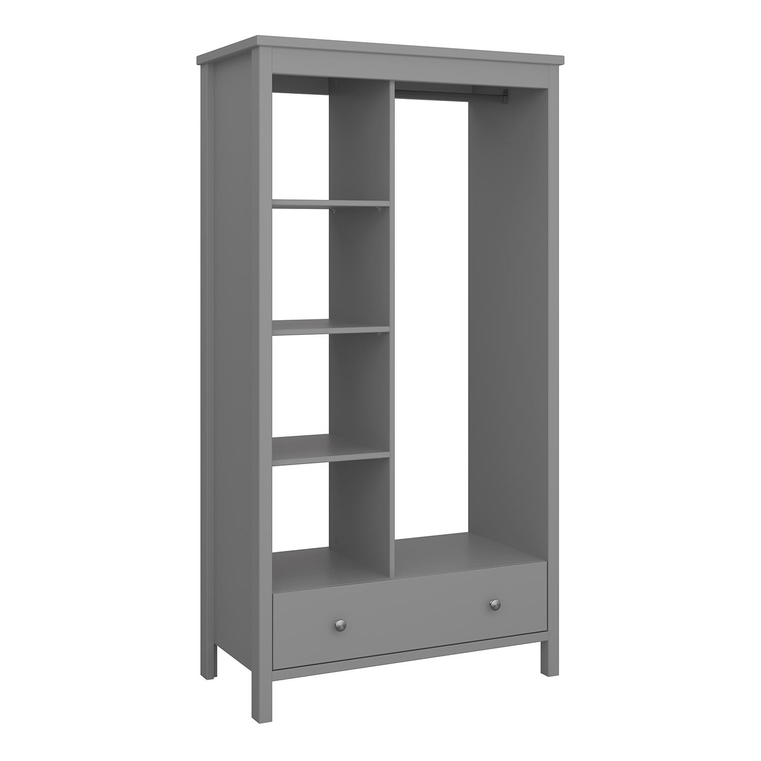 Furniture To Go - Tromso Open Wardrobe - Grey thumbnail