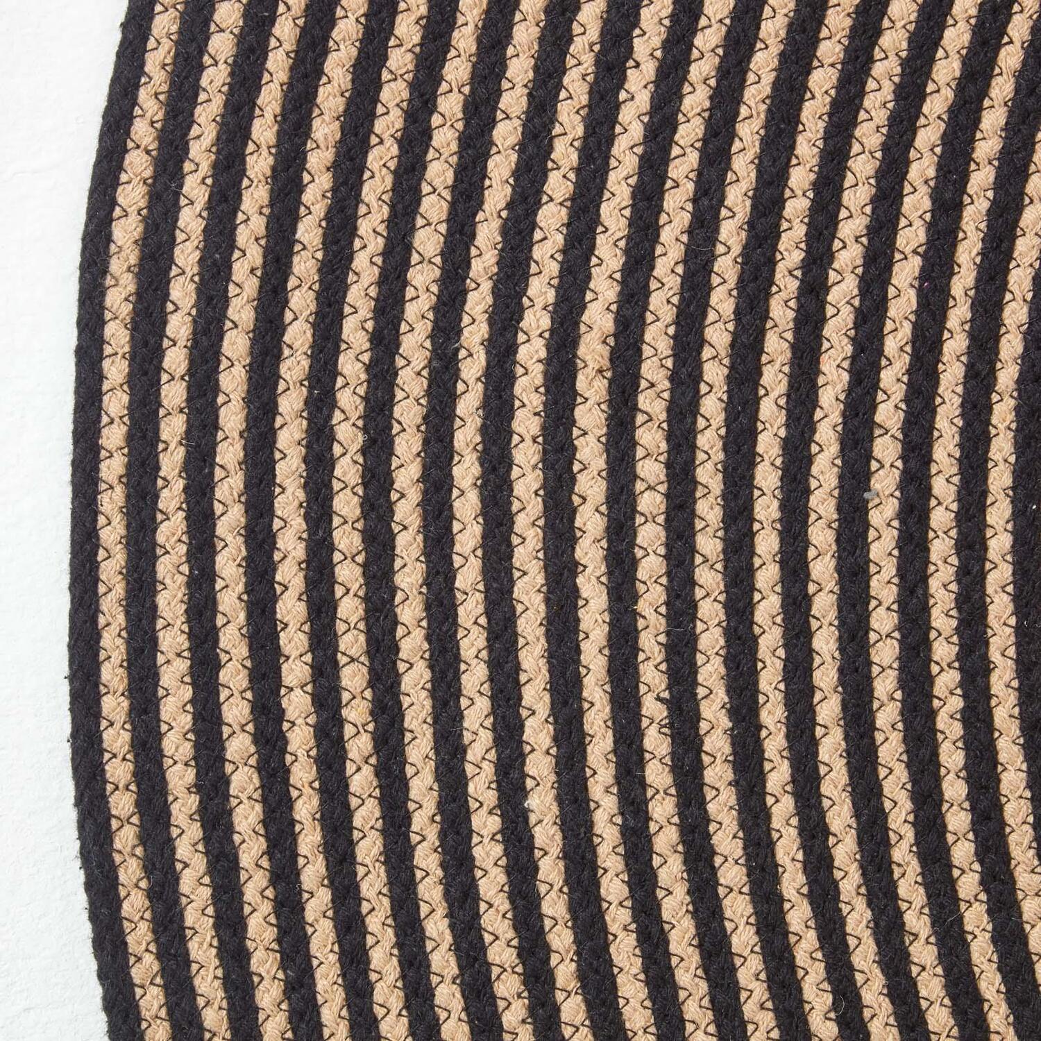 Homescapes Handmade Woven Spiral Braided Rug