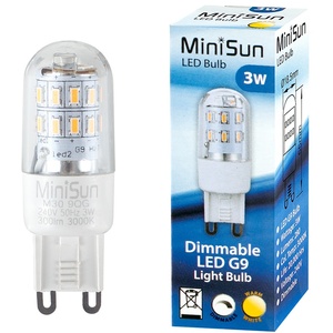 10 Pack G9 Clear Capsule LED 3W 3000K Light Bulb