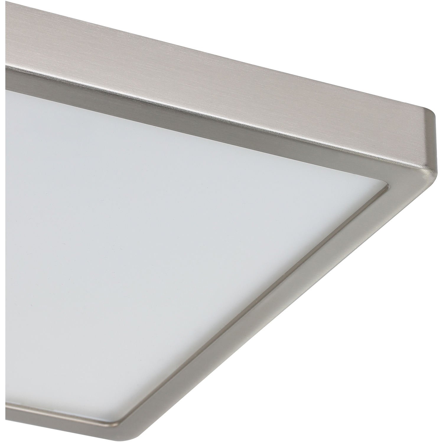 Eglo Fueva-z Square Satin Nickel Smart Control Colour Changing Led Ceiling Light - Silver