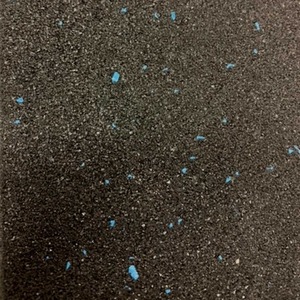 Rubber Crumb Gym Floor Tiles Blue Fleck