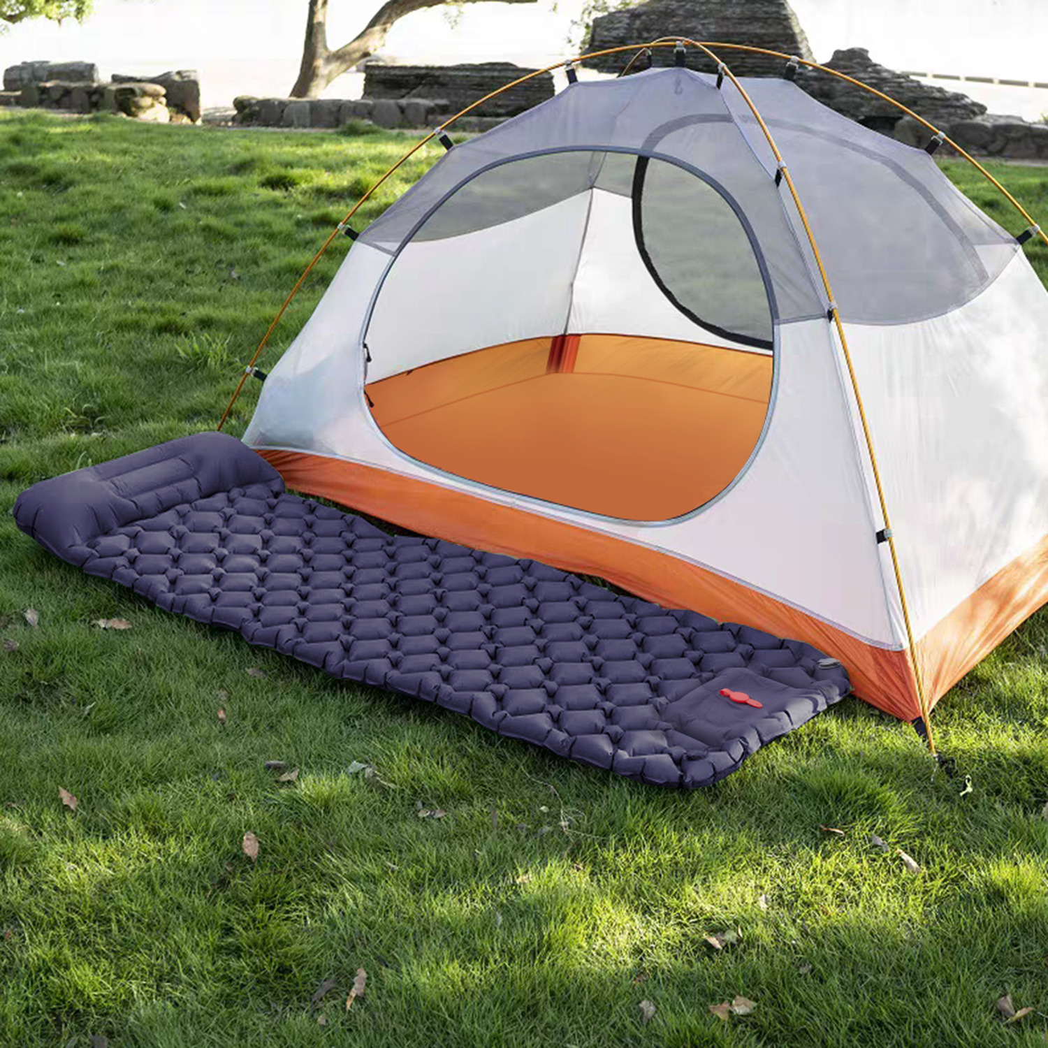 MFH Sleeping Pad Lightweight Foldable Water Resistant 185 x 55 x 0.4 cm Olive main image 0