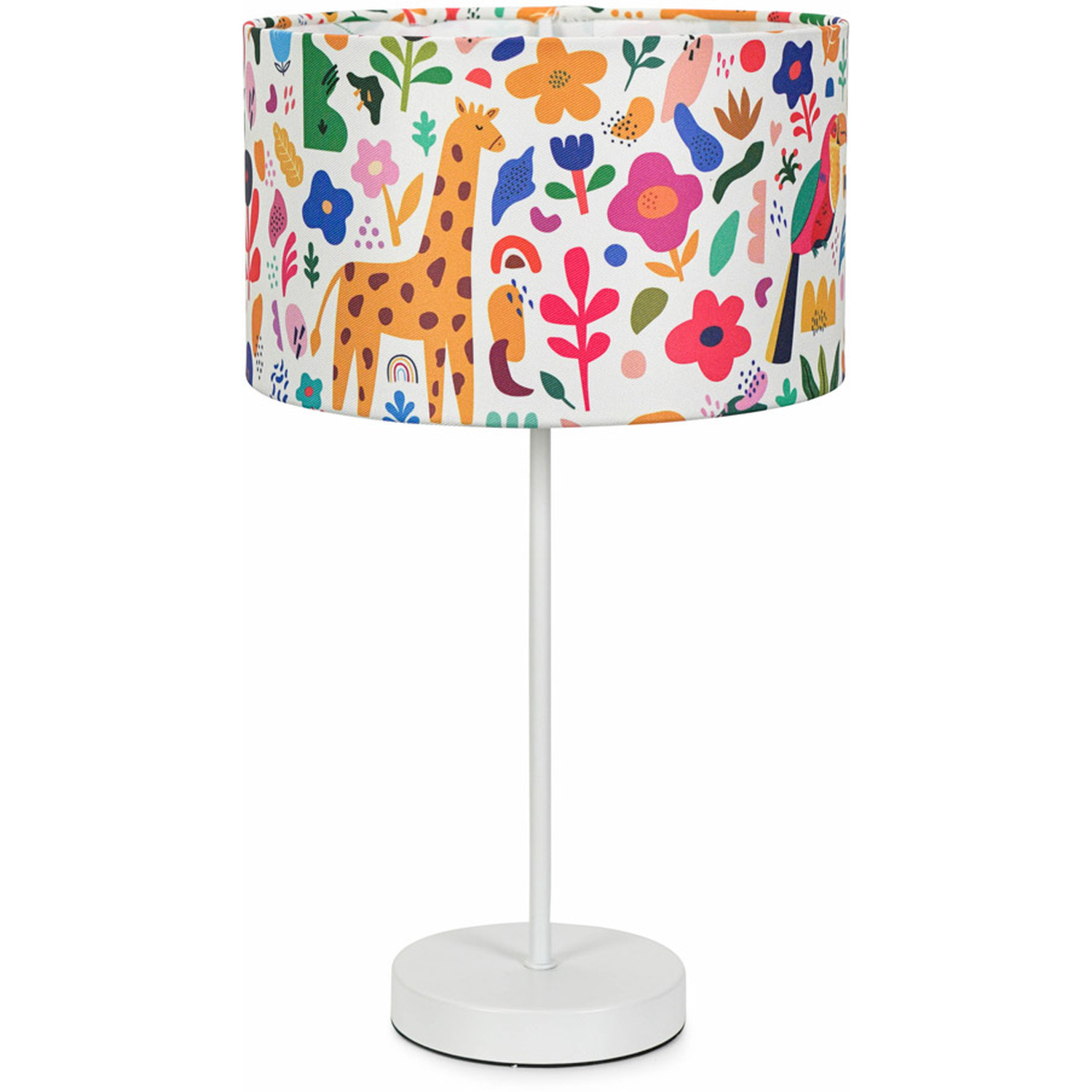 Charlie White Table Lamp Tropical Shade - White / Bulb Included