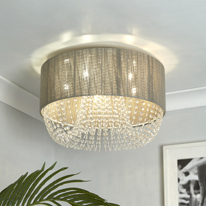 Bellano 5 Light Ceiling Flush Light Grey