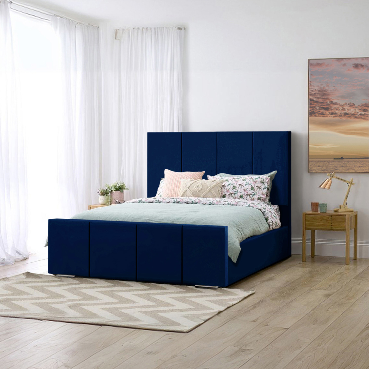 Brooklyn Bed Frame - Blue Single