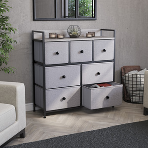 Chorley Fabric Chest of Drawers - 7 Drawer