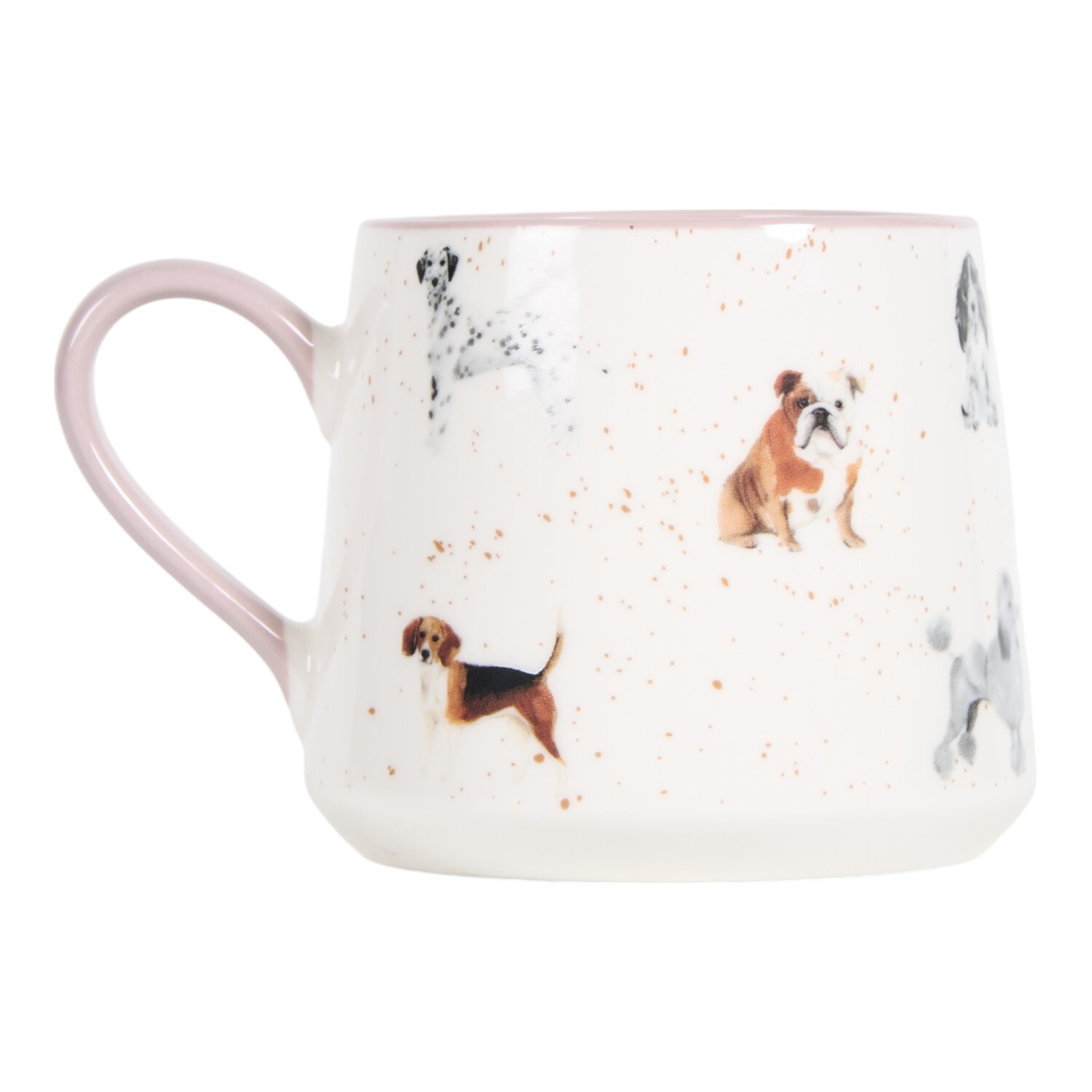 Image of Dog Print Speckled Stoneware Mug 400ml&hellip;