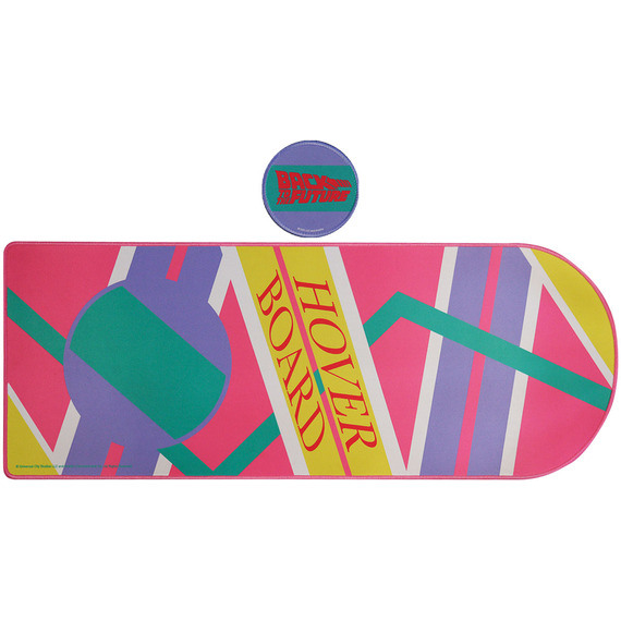 Back to the Future XL Hoverboard Desk Pad and Coaster Set