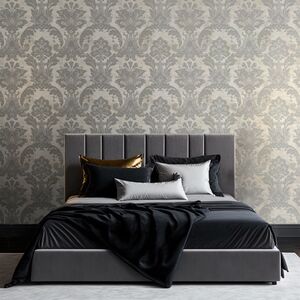 Belgravia Dcor Plaster Damask Silver  Cream