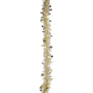 Gold and Silver Star Tinsel