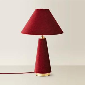 Martha Conical Velvet Table Lamp