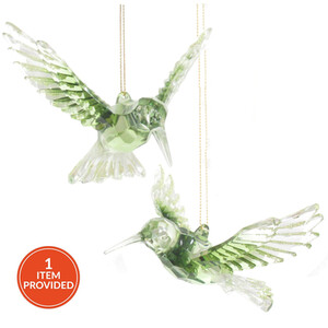 Ombre Green Hummingbird Hanging Decoration