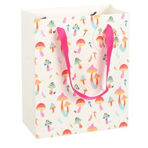 Groovy Fungi Mushroom Print Gift Bag 23Cm