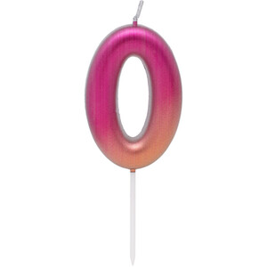 Coloured Number Candle