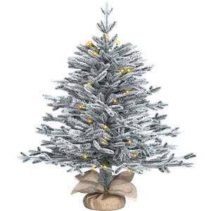 Luxury Pre-Lit Faux Snowy Christmas Tree