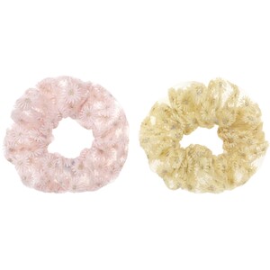 Pack of 2 Lace Daisy Scrunchies