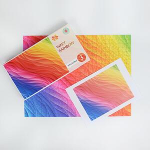 Wavy Rainbow Impuzzible 500 Piece Jigsaw Puzzle