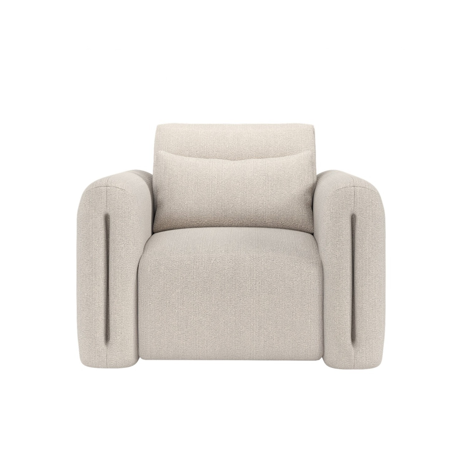Mabel Armchair Beige Chenille - Beige