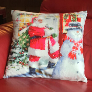 Christmas House Cushion