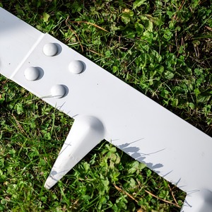 5m Corten Steel Modular Garden Edging Pieces in Grey