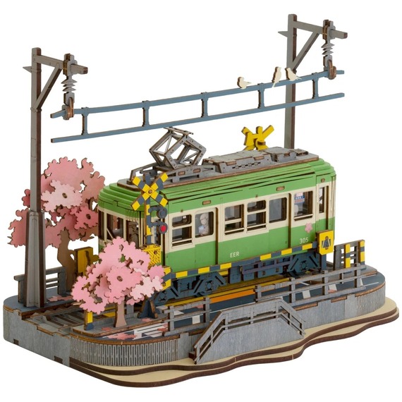 Sakura Journey, 3D Wooden Puzzle for Kids Toys Building Block Kits