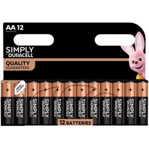 Duracell Simply Alkaline Power AA Batteries