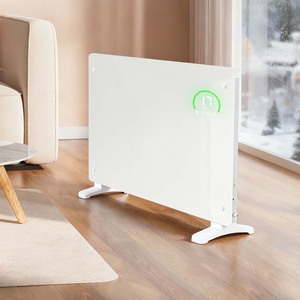 Smart WiFi Electric Panel Heater Glass White 2000W