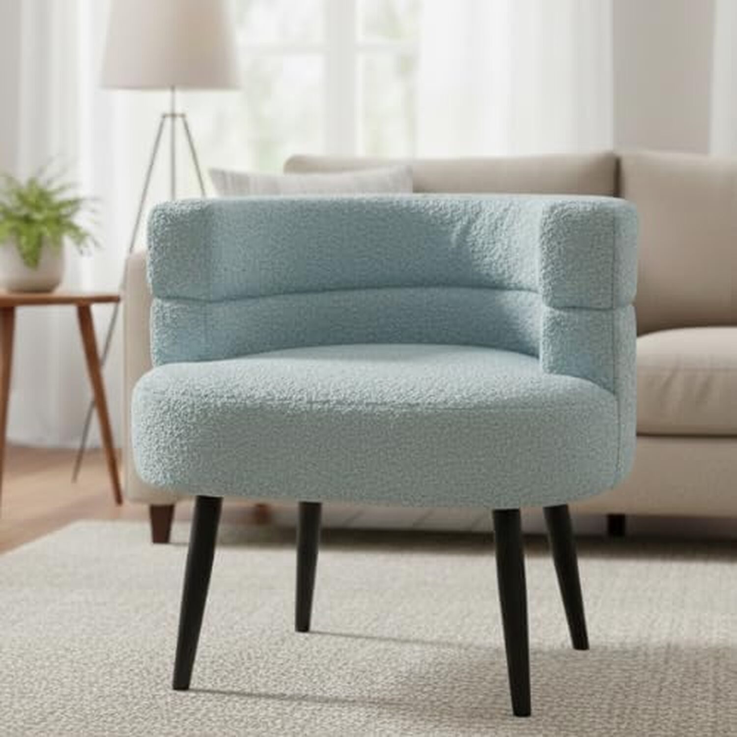 Alivio Sherpa Sofa Chair - Black