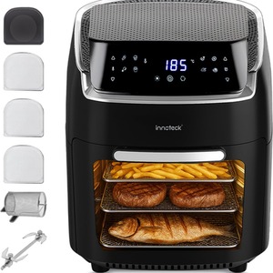 12L Digital Air Fryer Oven 1800W Rotisserie Touch Panel 8 Cooking Presets