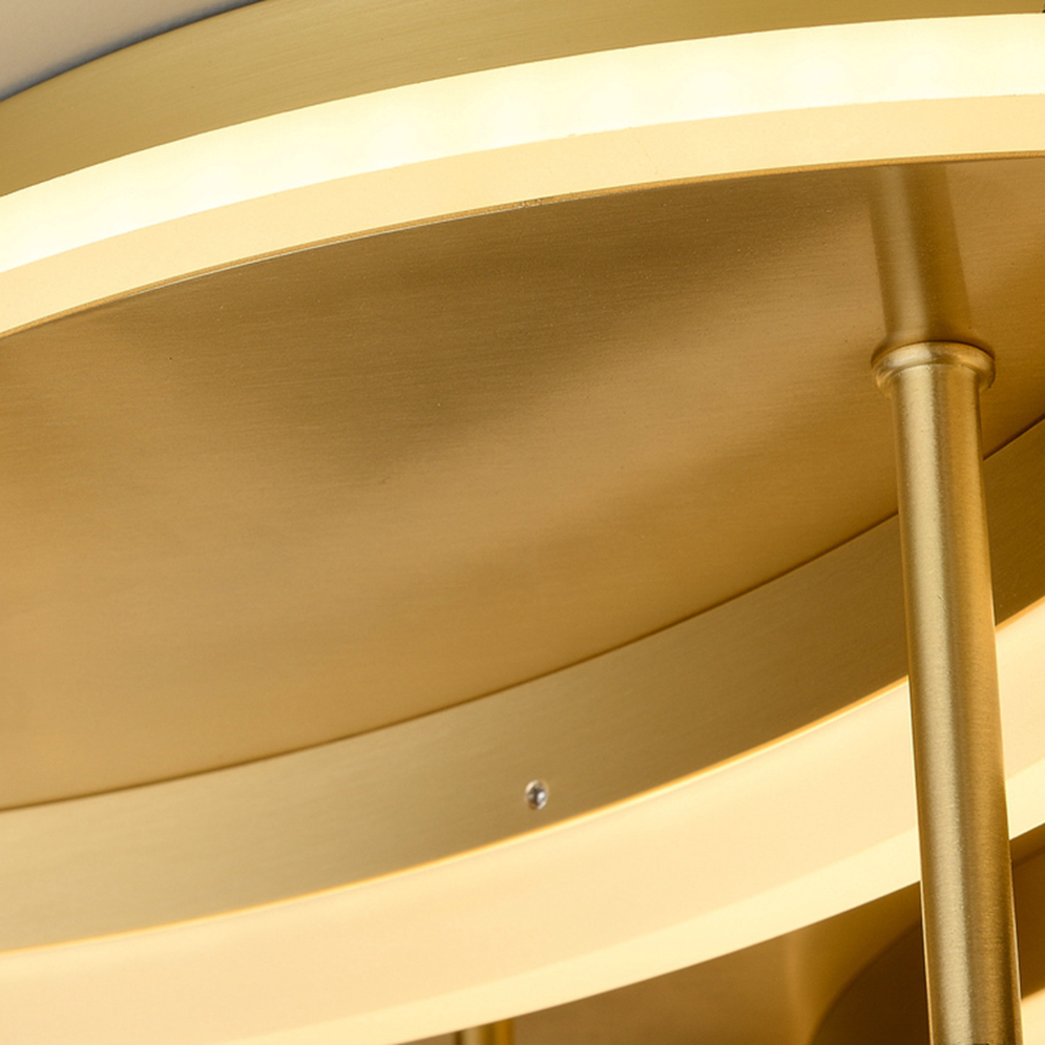Energy Efficient Led Ceiling Light With Loops - Gold 20cm 79w