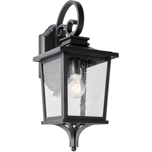Viktor Large Seeded Glass Outdoor Lantern Wall Light