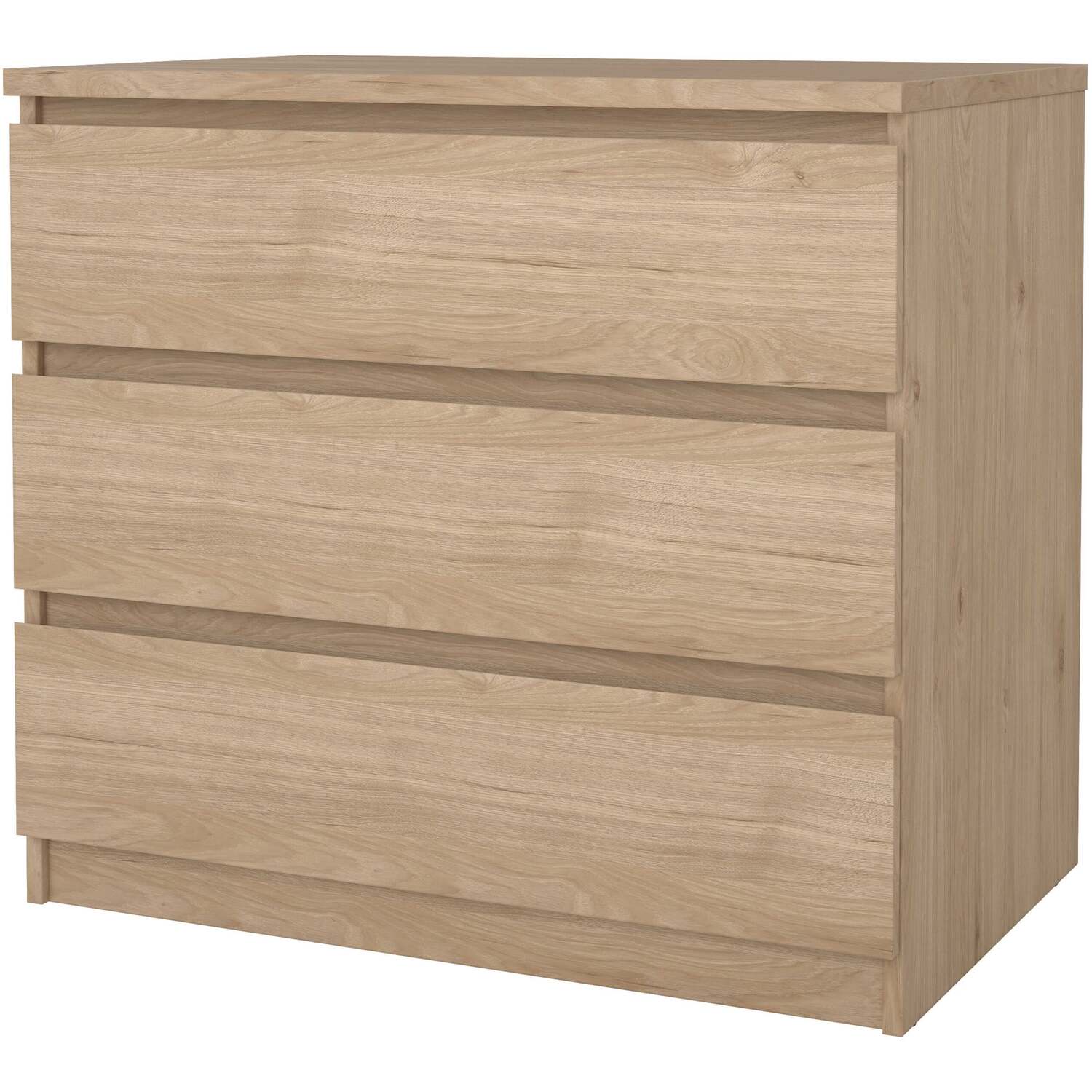 Wyld Haus Budapest 3-Drawer Chest in Natural Oak Effect - Natural