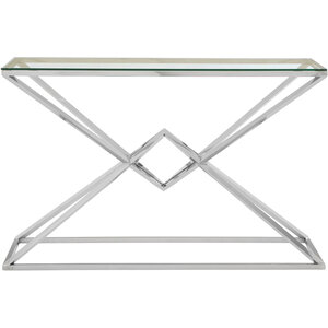 Allure Tempered Glass Rectangular Console Table