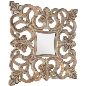 Athena Small Round Wall Mirror With Silver Frame