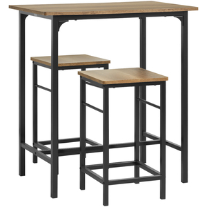 Light Oak SoBuy Home Kitchen Breakfast Bar Set shot 13198114