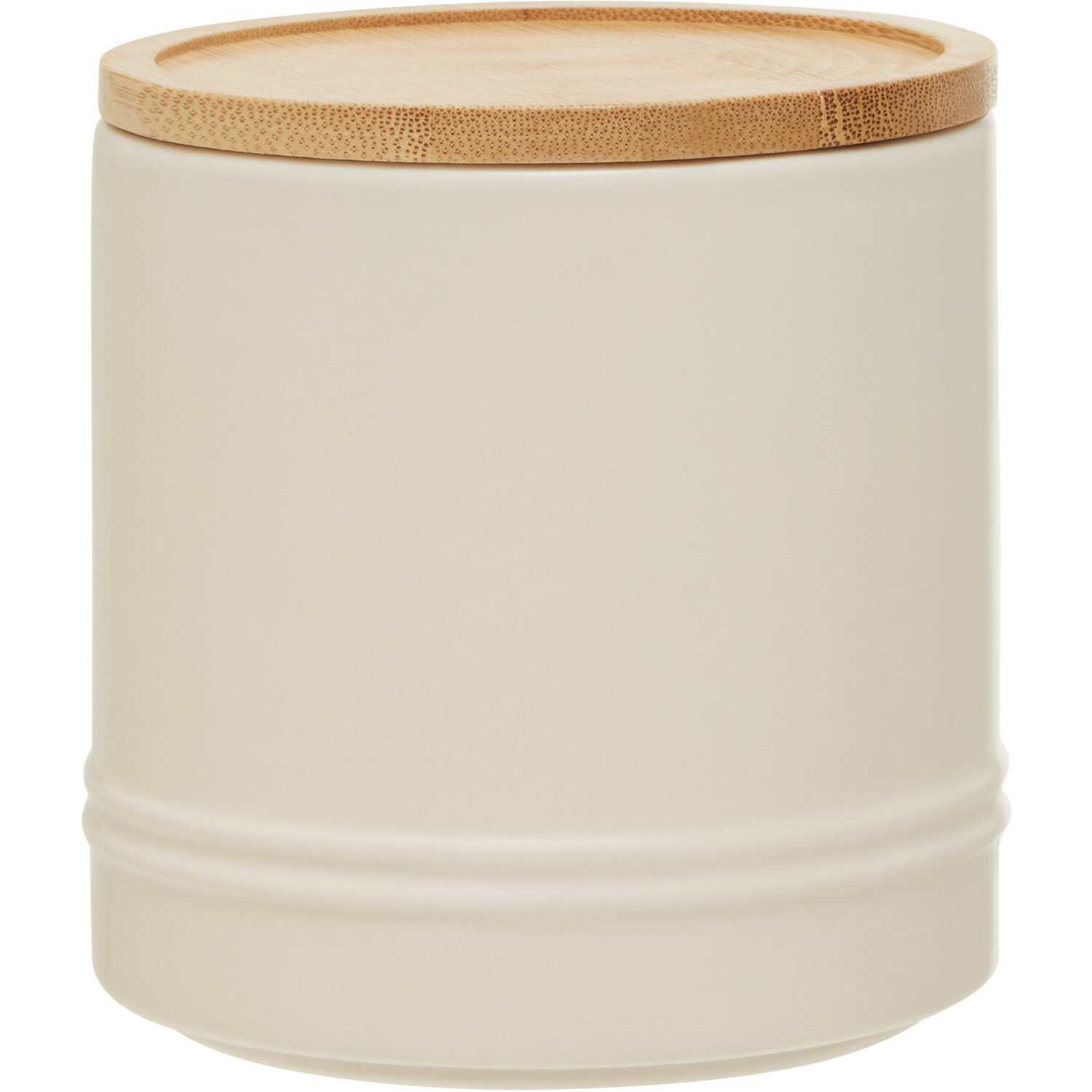 Fenwick Cream Medium Stoneware Canister - Cream