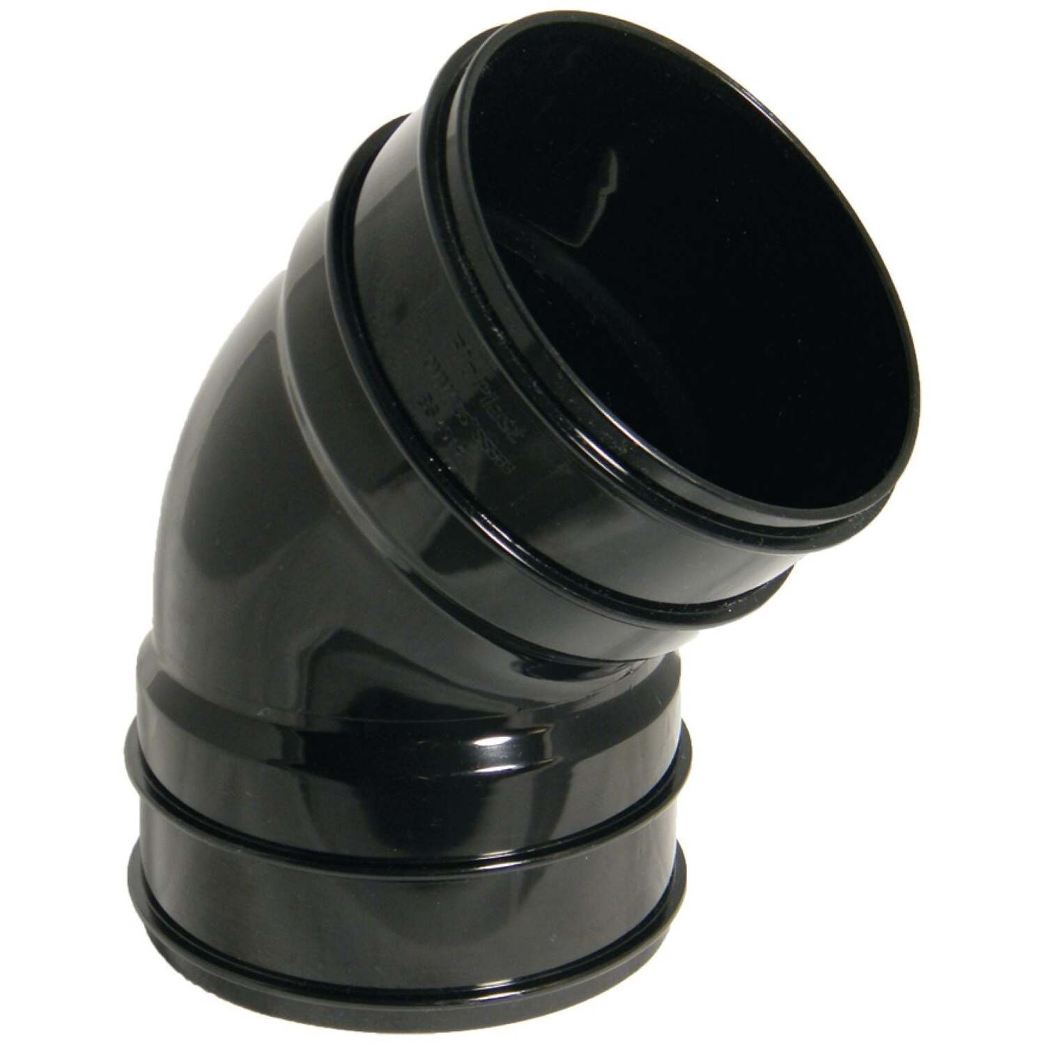 Floplast Solvent Weld Bend 135 Degree 110Mm Black - Ss563