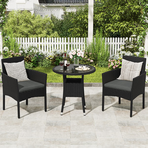 3pcs Outdoor Rattan Rattan Furniture Set