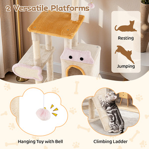 Multi-level Kitty Tower with Plush Perch