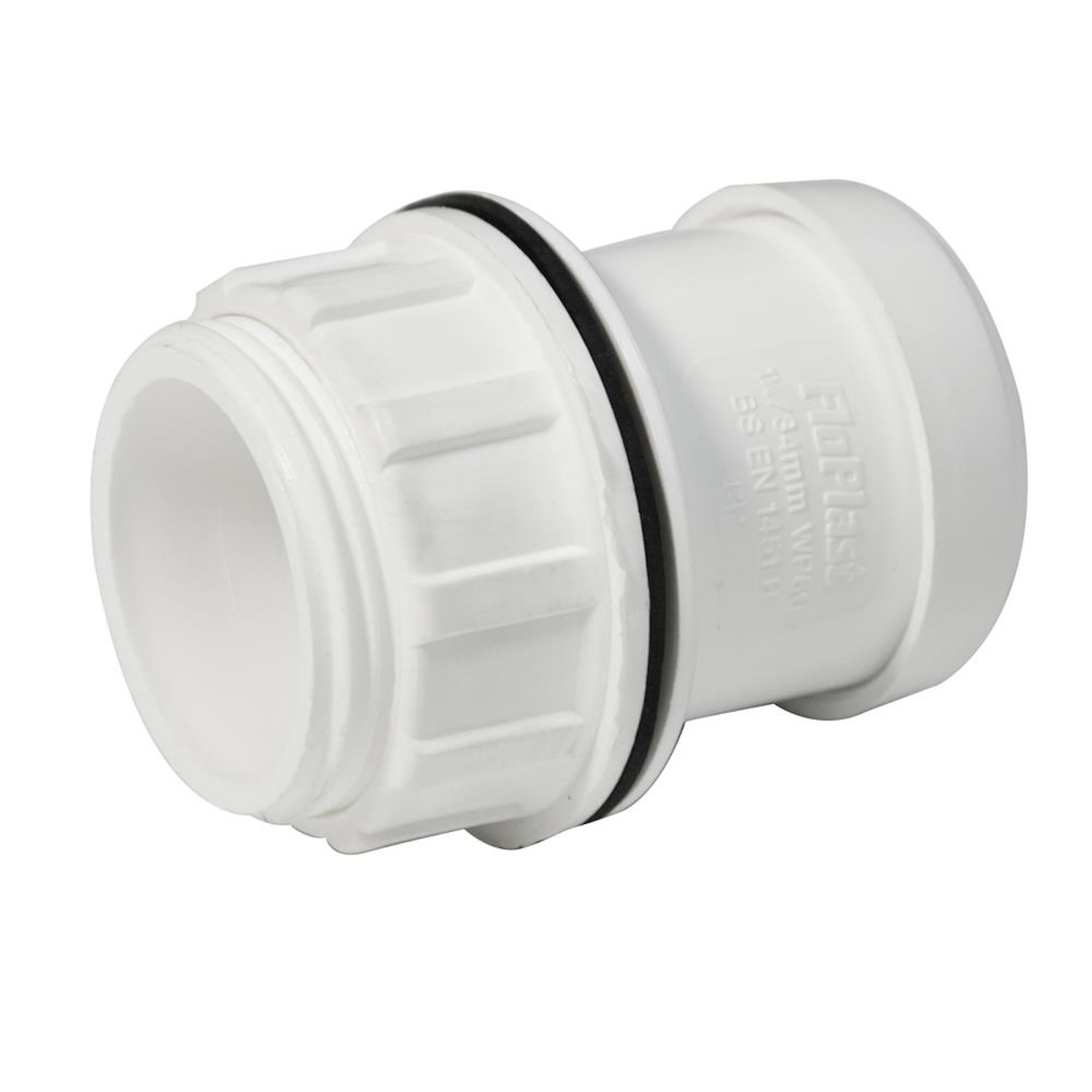 B&Q -  Push-Fit 40mm Waste Tank Connector WhiteCompact 60 X 60 X 72mmBs En 1455-1:2000 Compliant - Image 5