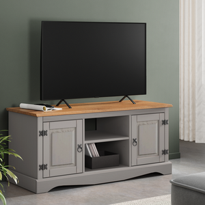 Corona Grey Wax 2 Door Media TV Unit