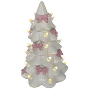LED Pink Bow Christmas Tree
