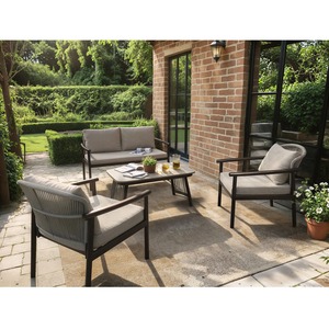 Kyla 4 Piece Garden Sofa Set with Coffee Table