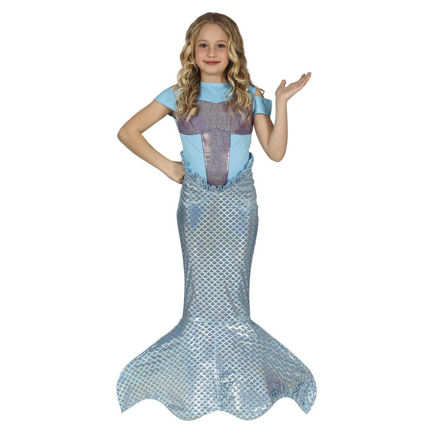 Fiestas Guirca Girls Mermaid Costume - Blue