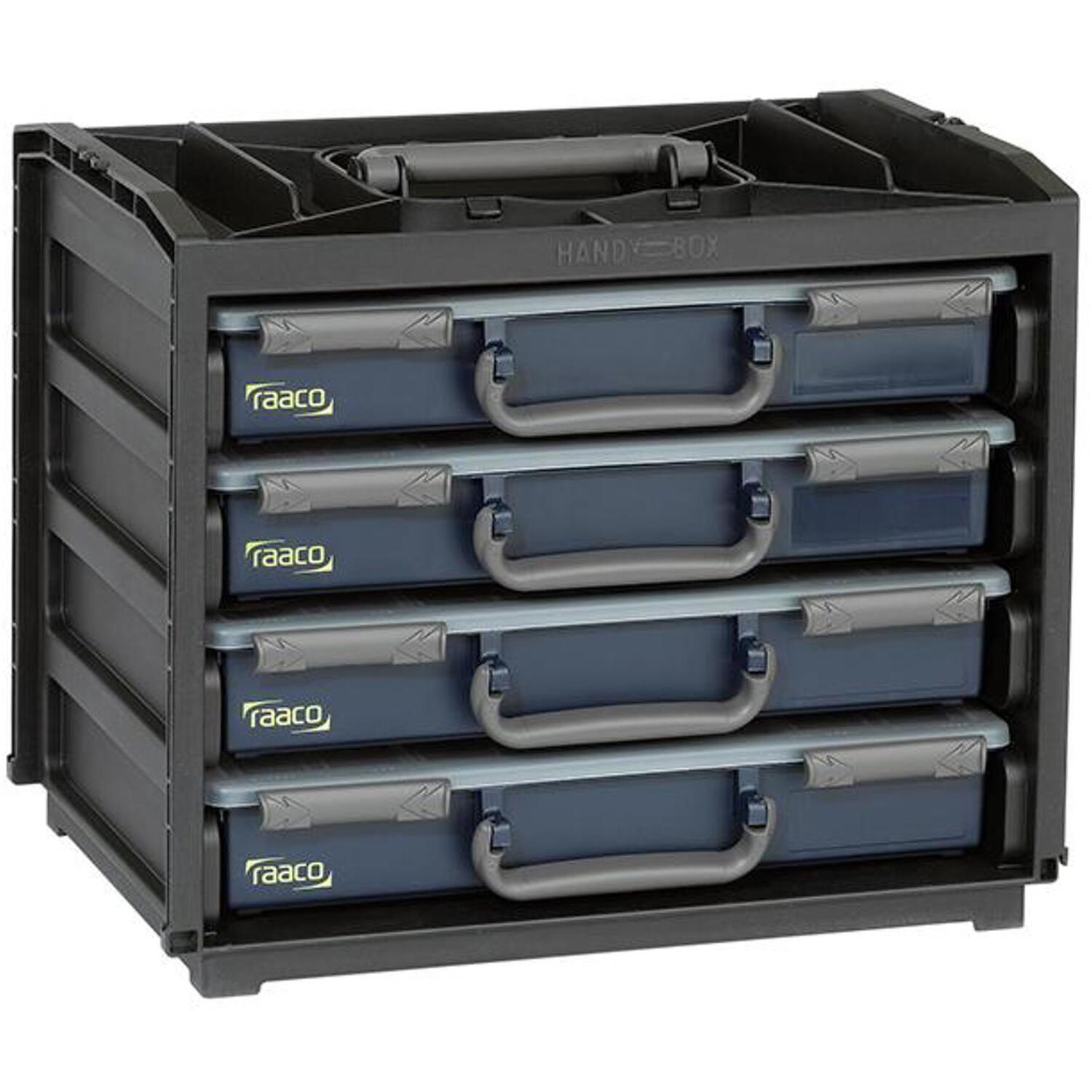 Raaco Handy Box Wall Mountable 4 Drawer Storage Cabinet - Image 10