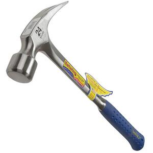Estwing E3/24S Straight Claw Framing Hammer - Vinyl Grip 680G (24Oz)