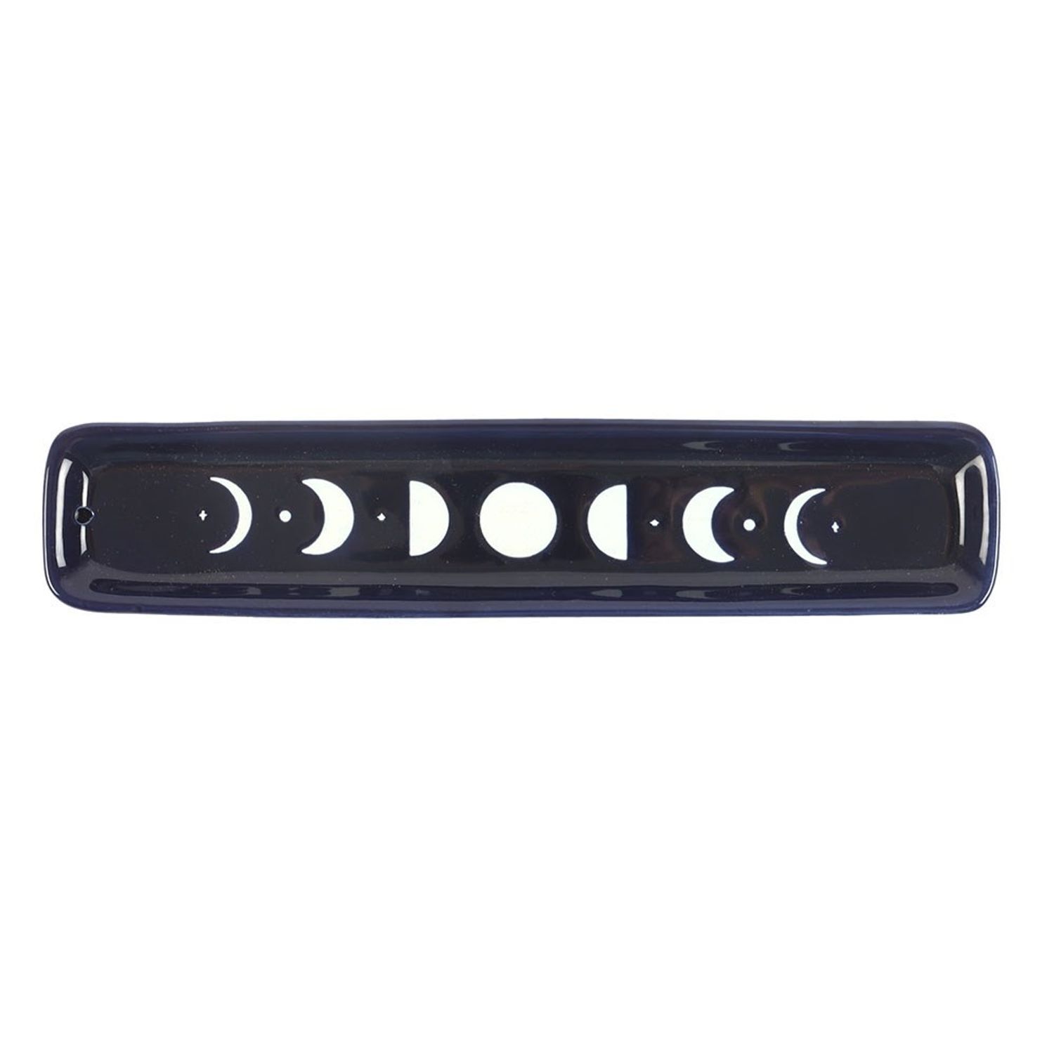  - Something Different Blue Moon Ceramic Rectangular Incense Holder Blue (One Size) - Image 3
