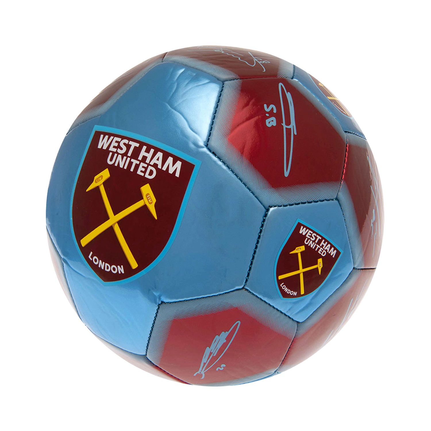 West Ham United Fc Signature Football - Sky Blue/Claret