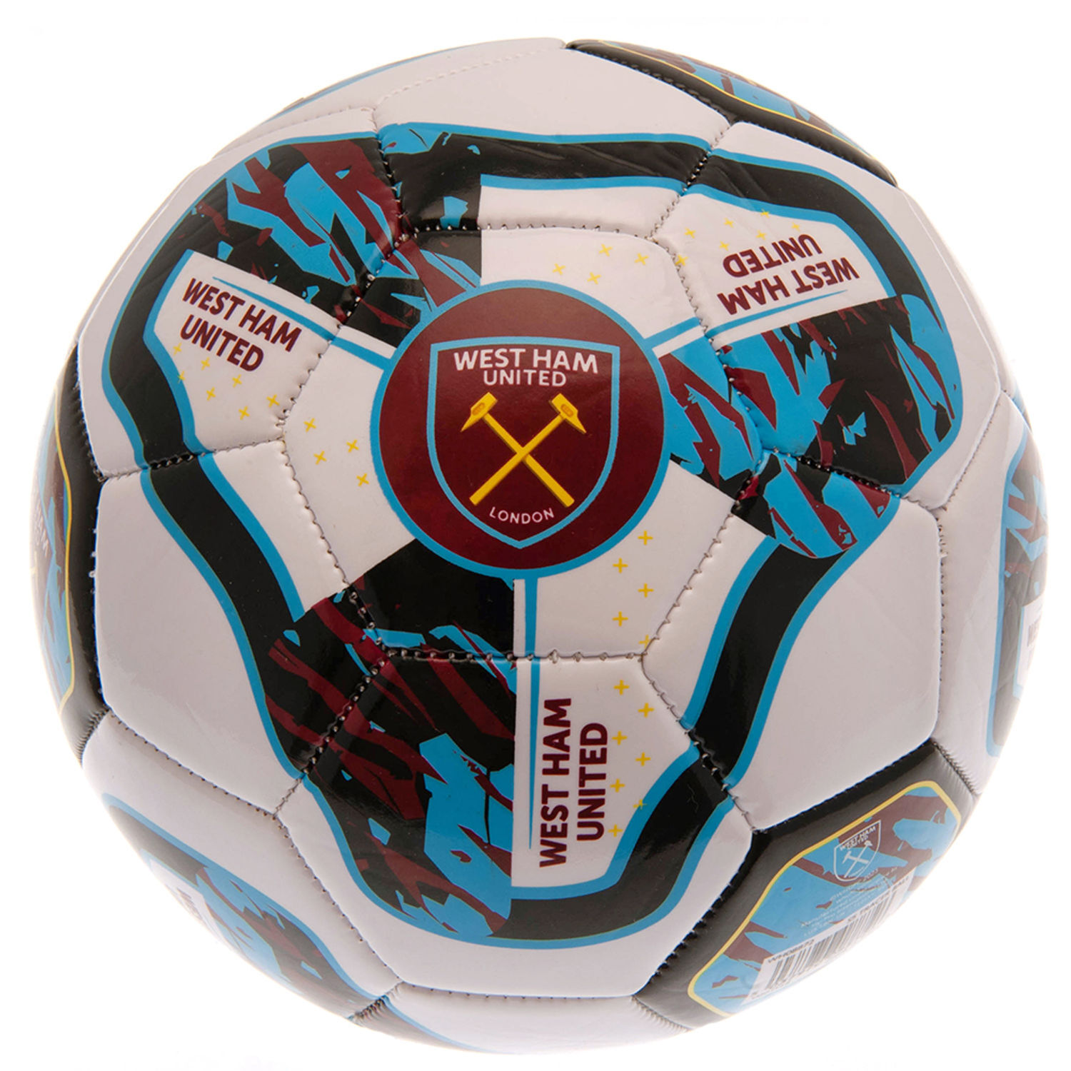 West Ham United Fc Tracer Football - Claret Red/Blue/White