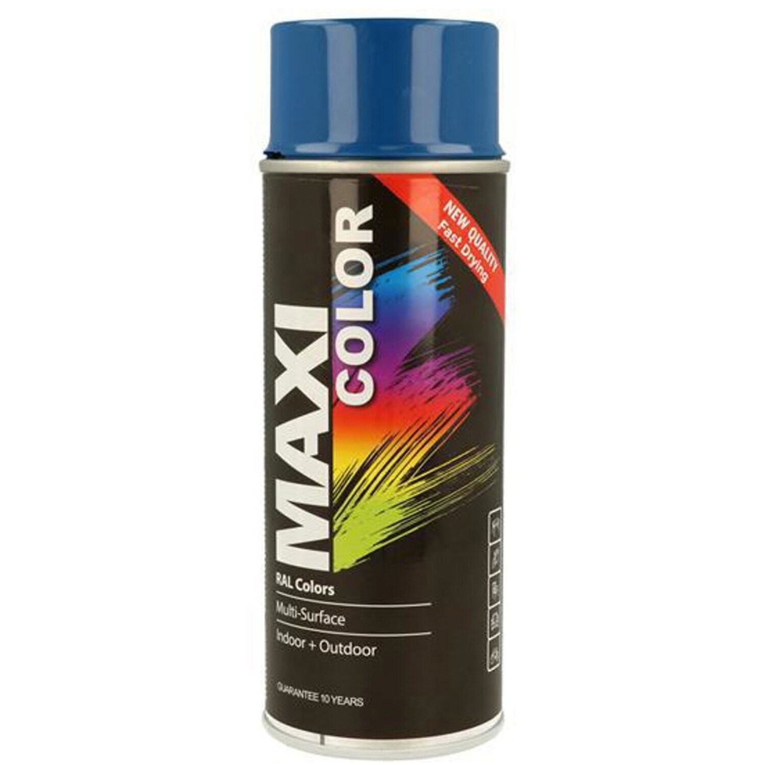 Maxicolor Spray Gloss Genetian Blue Ral5010 400Ml - Mx5010 - Versatile Paint For Various Surfaces - Genetian Blue - Image 3